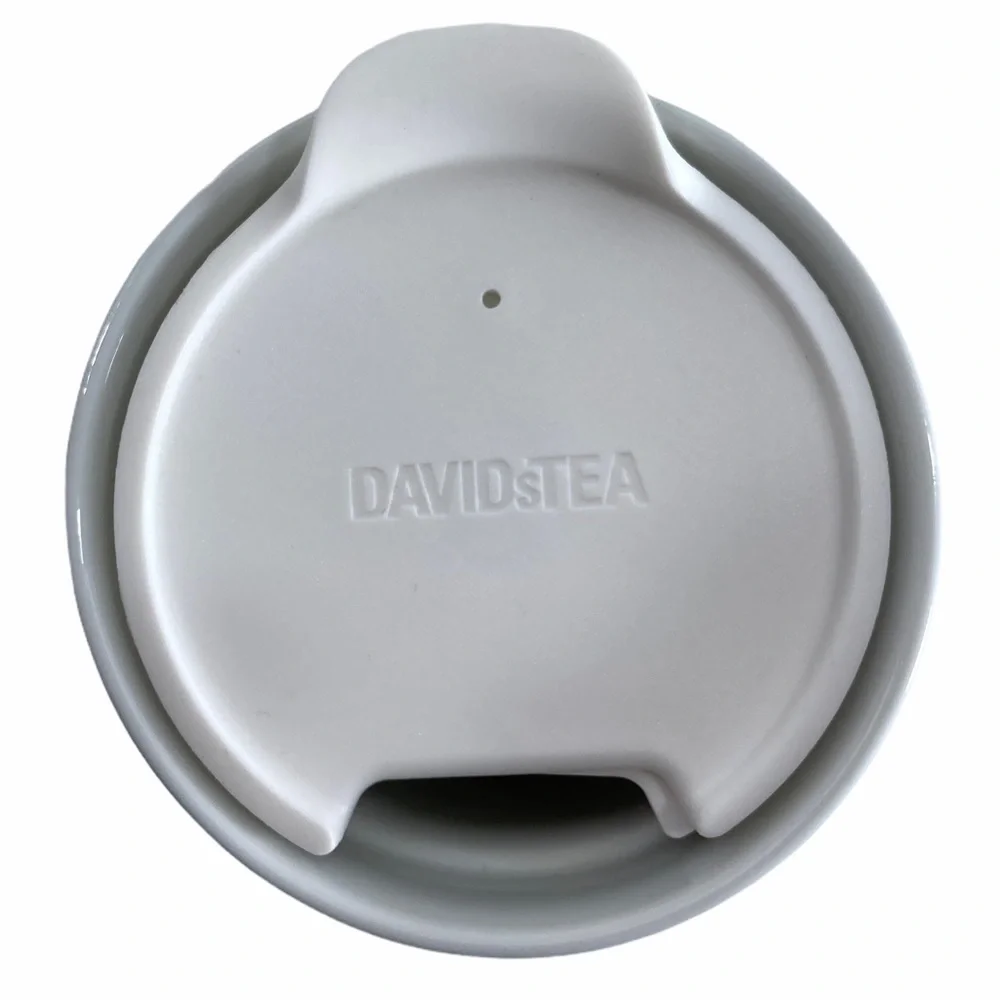 David's Tea Ceramic Travel Mug Cup Tumbler 10 year Celebrate - Picture 6 of 7